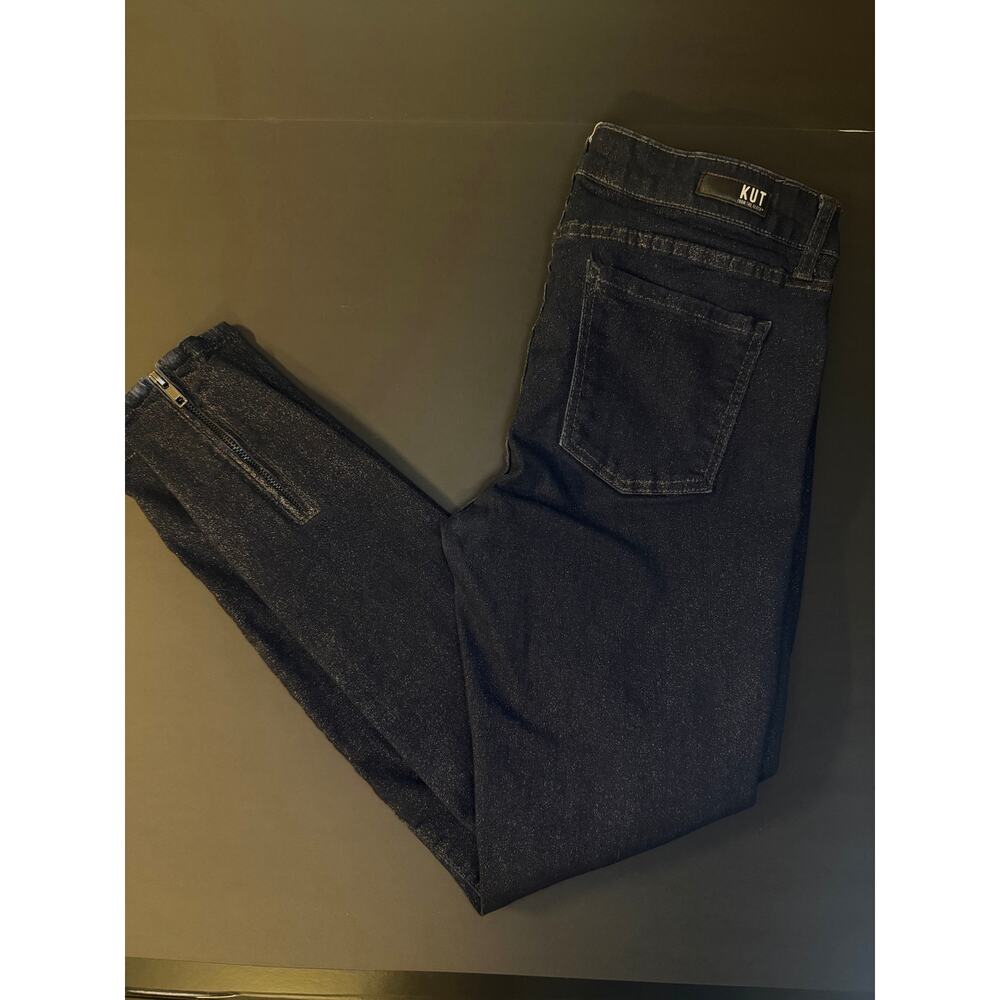 KUT From The Kloth Women’s 6 Connie Ankle Skinny Jeans – Dark Wash Stretch - Picture 4 of 7